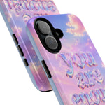 You Are Enough phone case | pastel cloud affirmation protective case
