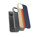 Retro Rainbow Stripe Phone Case | Tough Phone Case