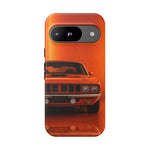 Orange Cuda Phone Case, 71 Classic Muscle Car Tough Cover