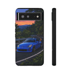 350Z Touge Blue Sports Car Road Sunset JDM phone case | Tough Cover