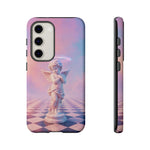 Praying Cherub Statue halo Vaporwave Aesthetic phone case