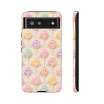 Pastel Swirl Lollipops Tough Case | Candy Pattern Phone Cover