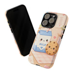 Milk Cookie Phone Case Cute Food Kawaii Tough Cover Gift Art