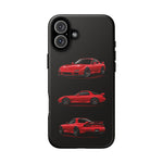FD RX7 Phone Case Red, Three-View Vector Cover, JDM Gift