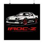 1988 Chevy Camaro IROC-Z Poster Wall Art Print Classic Muscle Car Garage Decor