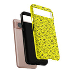 Acid Smiley Repeat Pattern Art Tough Phone Case