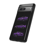 MK4 Supra Phone Case Purple, Three-View Vector Cover