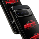 FD RX7 Phone Case Red, Three-View Vector Cover, JDM Gift