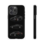 Black 300ZX Sports Car Tough Phone Case - Multi View