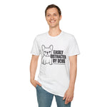 Easily Distracted By Dogs French Bulldog T-Shirt Funny Dog Lover Graphic Tee Gift