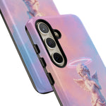 Praying Cherub Statue halo Vaporwave Aesthetic phone case