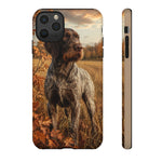 German Wirehaired Pointer Autumn Art Tough Phone Case