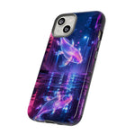 Neon Koi Reflection Vaporwave phone case | Tough Cover