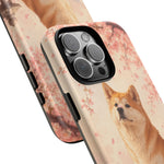 Akita Cherry Blossom Phone Case Sakura Dog Lover Gift