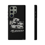 White S2000 Roadster Collage JDM Tough Phone Case Cover Gift