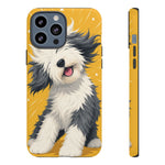 Sheepdog Hair Flip Phone Case Funny Dog Lover Gift