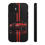 Fox Body Mustang Phone Case, Red 87 Muscle Car Stripe Studio Cover