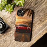 C8 ZR1 Corvette Phone Case, Red Foggy Coastal Road Cover