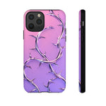 Chrome Thorn Vine Phone Case Vaporwave Tough Cover