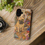 Guilty French Bulldog Phone Case, Confetti Watercolor Cover