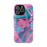 Neon Cyber Geisha phone case | Tough Case