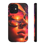 Sunset Reflection Sunglasses Retrowave 80s phone case