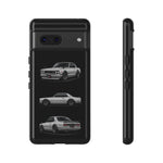 Silver Hakosuka Skyline Classic Sports Car Tough Phone Case for JDM Fans