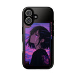 Melancholy Anime Girl Phone Case Vaporwave Tough Case
