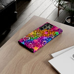 Rainbow Leopard 90s Tough Phone Case
