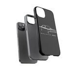 Vintage Galaxie 500 Phone Case | Classic Car Illustration, Black