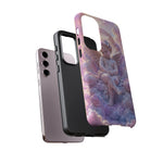 Cherub Cloud Throne Phone Case, Pastel Marble 3D Render Cover