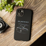 Black S2000 Roadster Collage JDM Tough Phone Case Cover Gift