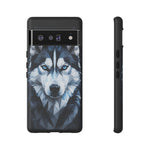 Siberian Husky Geometric Diamond Art Tough Phone Case