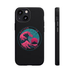 Great Dream Wave Circular Badge Vaporwave Phone Case – Japanese Aesthetic