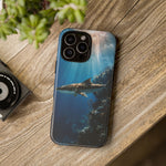 Cobia Reef Phone Case, Shaft of Light Ocean Fishing Tough Cover