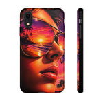 Sunset Reflection Sunglasses Retrowave 80s phone case