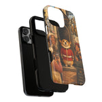 Corgi Royal Guard phone case | Cute British corgi soldier illustration