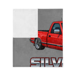 1994 Red Silverado 1500 Truck Blanket | Vintage Chevy Pickup Illustration