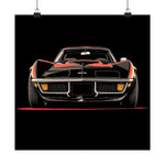 1972 Corvette Stingray Poster Classic Muscle Car Front View Art