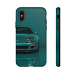 Teal Supra Phone Case, MK4 90s JDM Legend Tough Protective Cover for Men