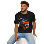 Z28 Camaro Muscle Car T-Shirt | Classic Hugger Orange Muscle Car Tee