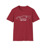 2019 ZR1 Modern Outline Silhouette T-Shirt C7 Line Art Emblem Car Fan Gift Tee