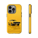 Golden Yellow Charger Phone Case, 68 Classic Muscle Car Tough Cover