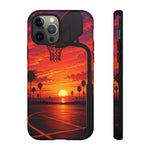 Basketball Court Sunset Phone Case | Tough Phone Case