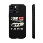 R34 Skyline GT-R JDM Rising Sun Tough Phone Case Cover Gift