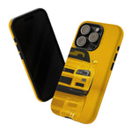 Yellow Skyline Phone Case, R34 GTR 90s JDM Legend Tough Cover for Men Gift