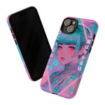 Neon Cyber Geisha phone case | Tough Case