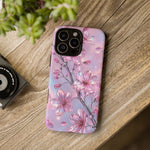 Pink Chrome Cherry Blossom Phone Case | Tough Cover