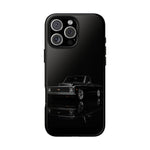 Black Classic C10 Truck Phone Case | Vintage Pickup Reflection, Minimal Auto Design