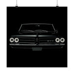 1964 GTO Poster Classic Muscle Car Wall Art Print Vintage Retro Garage
